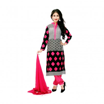 Neela’s classic Kameez and shalwar in soft CVC fabric with soft Georgette Dupatta
